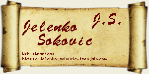 Jelenko Soković vizit kartica